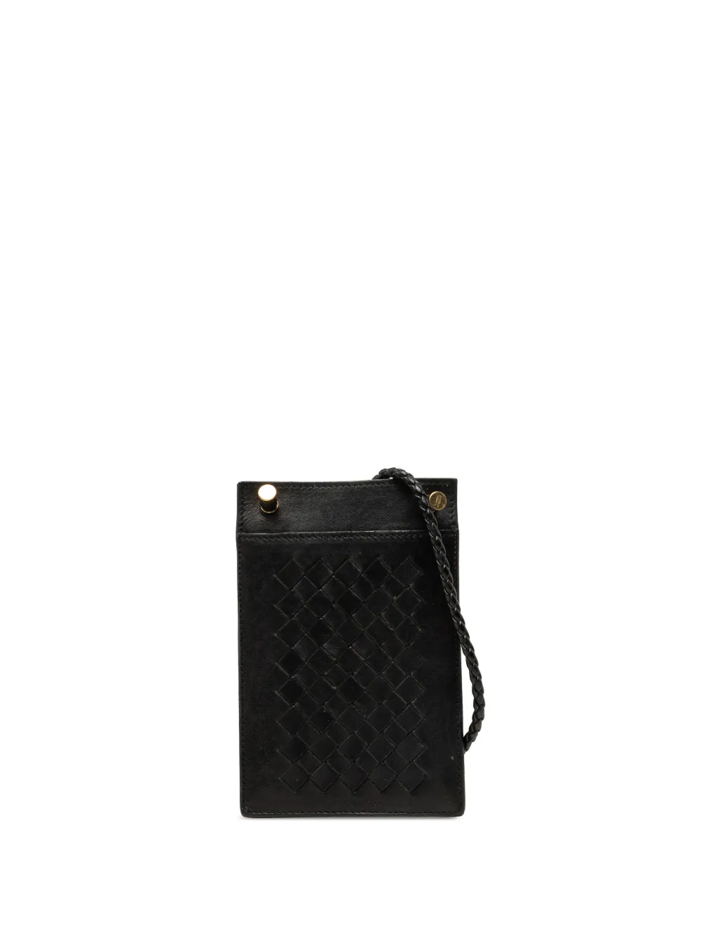 Bottega Veneta Pre-Owned 2012-2026 Nappa Intrecciato Phone Holder crossbody bag - Schwarz