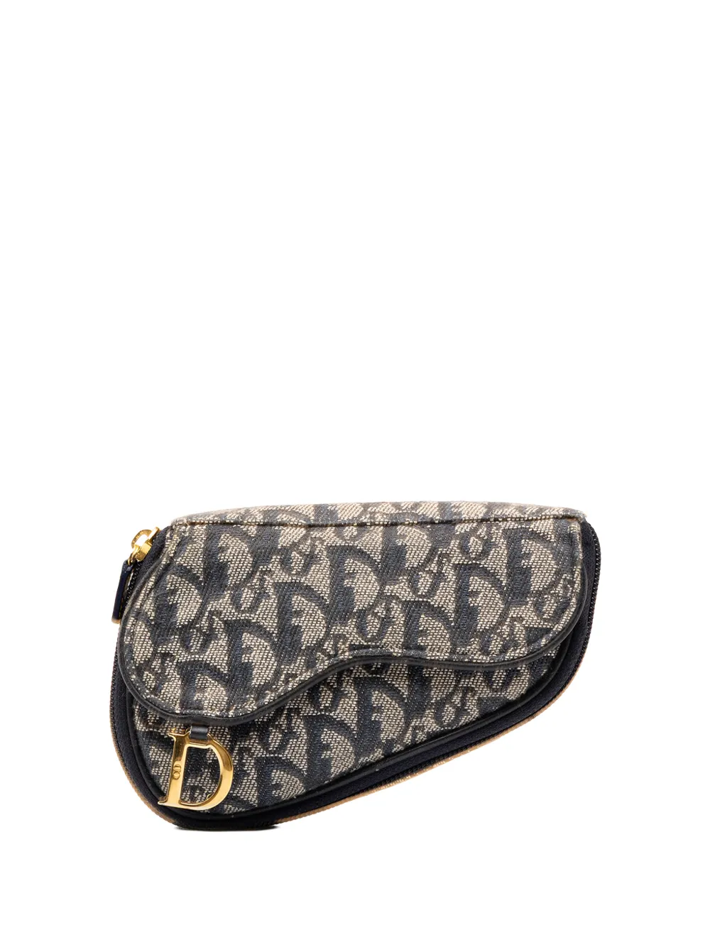 Christian Dior Pre-Owned 1998 Oblique Canvas Saddle pouch - Blau