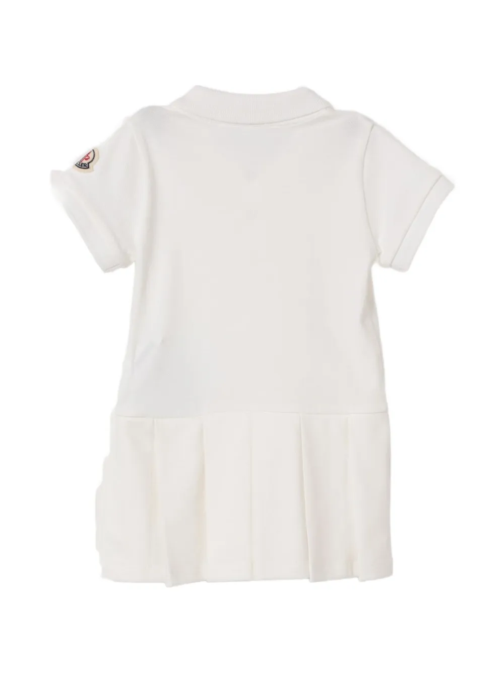 Moncler Enfant pleated polo-shirt dress Wit