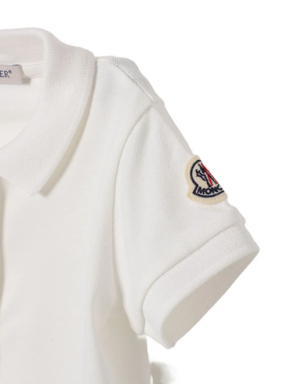 Moncler Enfant pleated polo-shirt dress Wit