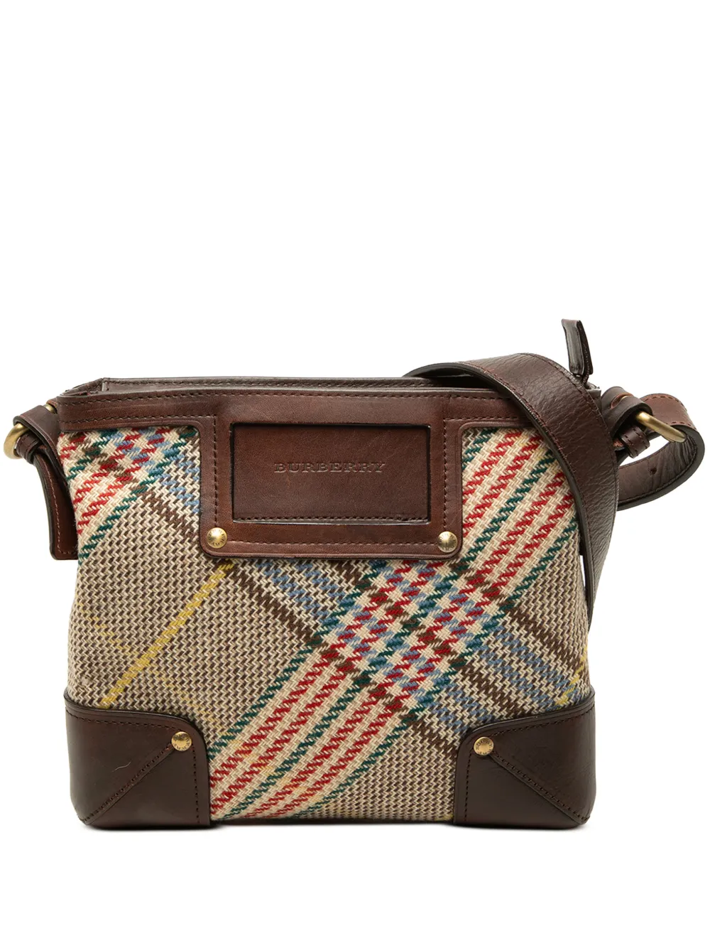 Burberry Pre-Owned 2000-2017 Nova Check Wool crossbody bag - Brown