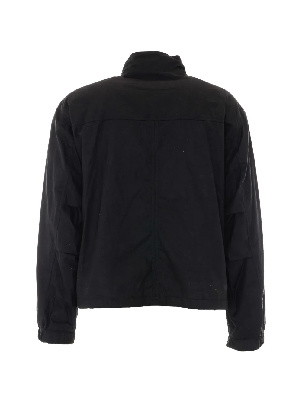 COOR stand-collar wax jacket Zwart