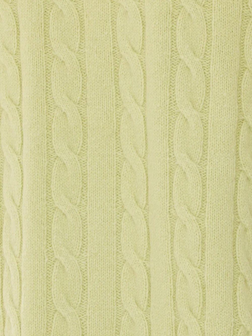 COOR cable-knit crew-neck sweater Groen