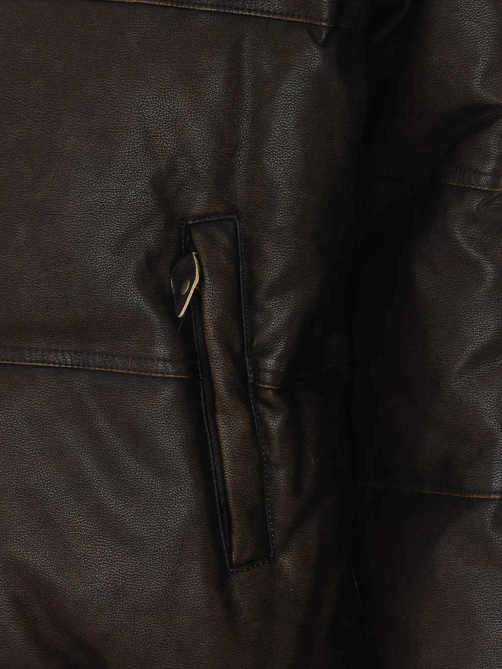COOR padded faux-leather jacket Bruin