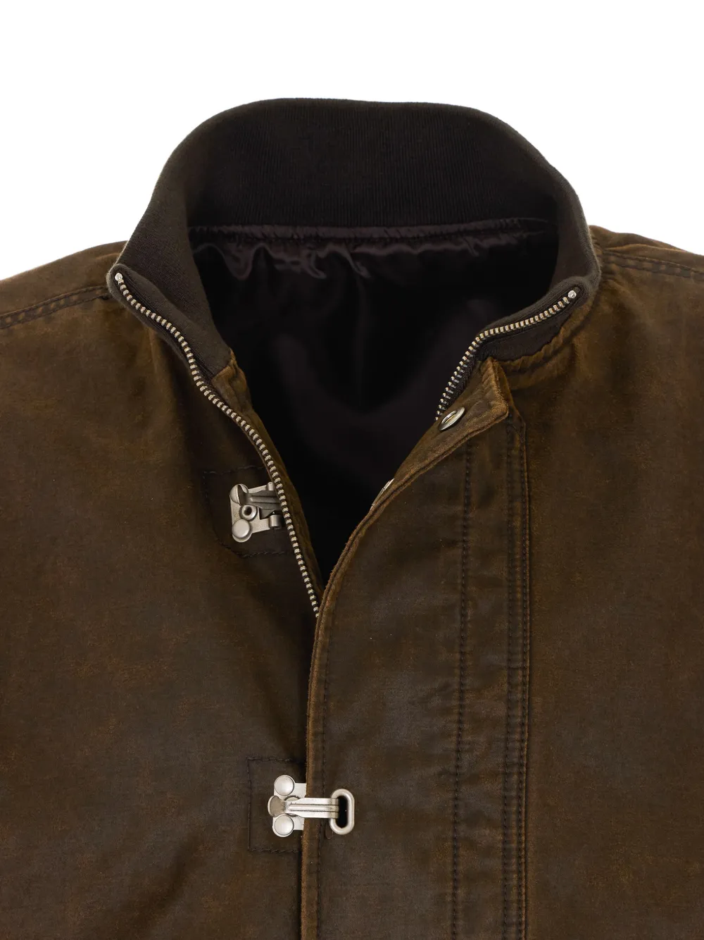 COOR high-neck hook-fastening jacket Bruin