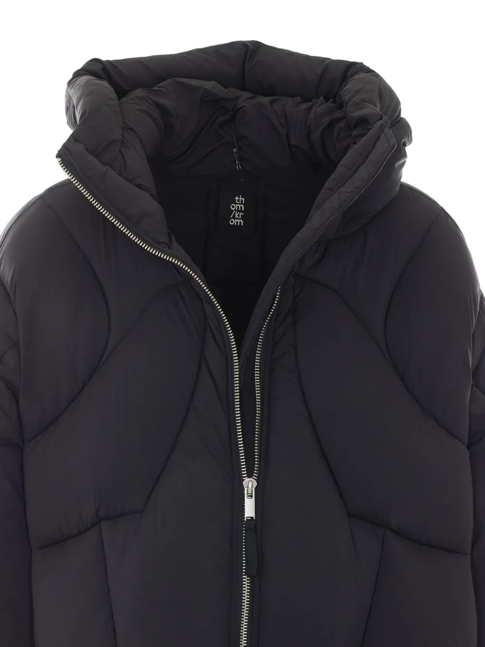 Thom Krom padded hooded parka Zwart