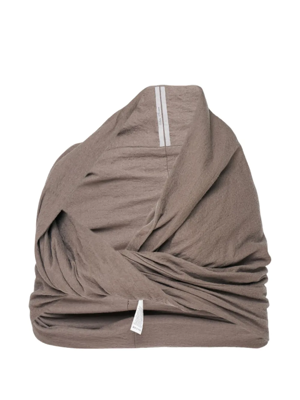 Rick Owens Twist Donut cape - Marron