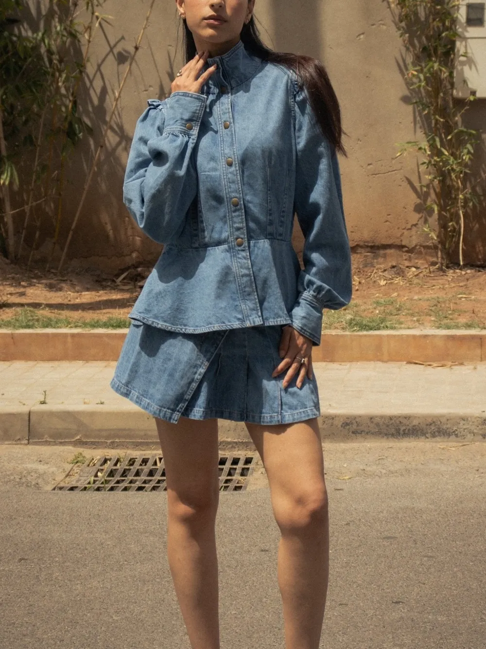 Soeur et Frères The Pearl mini skirt Blauw