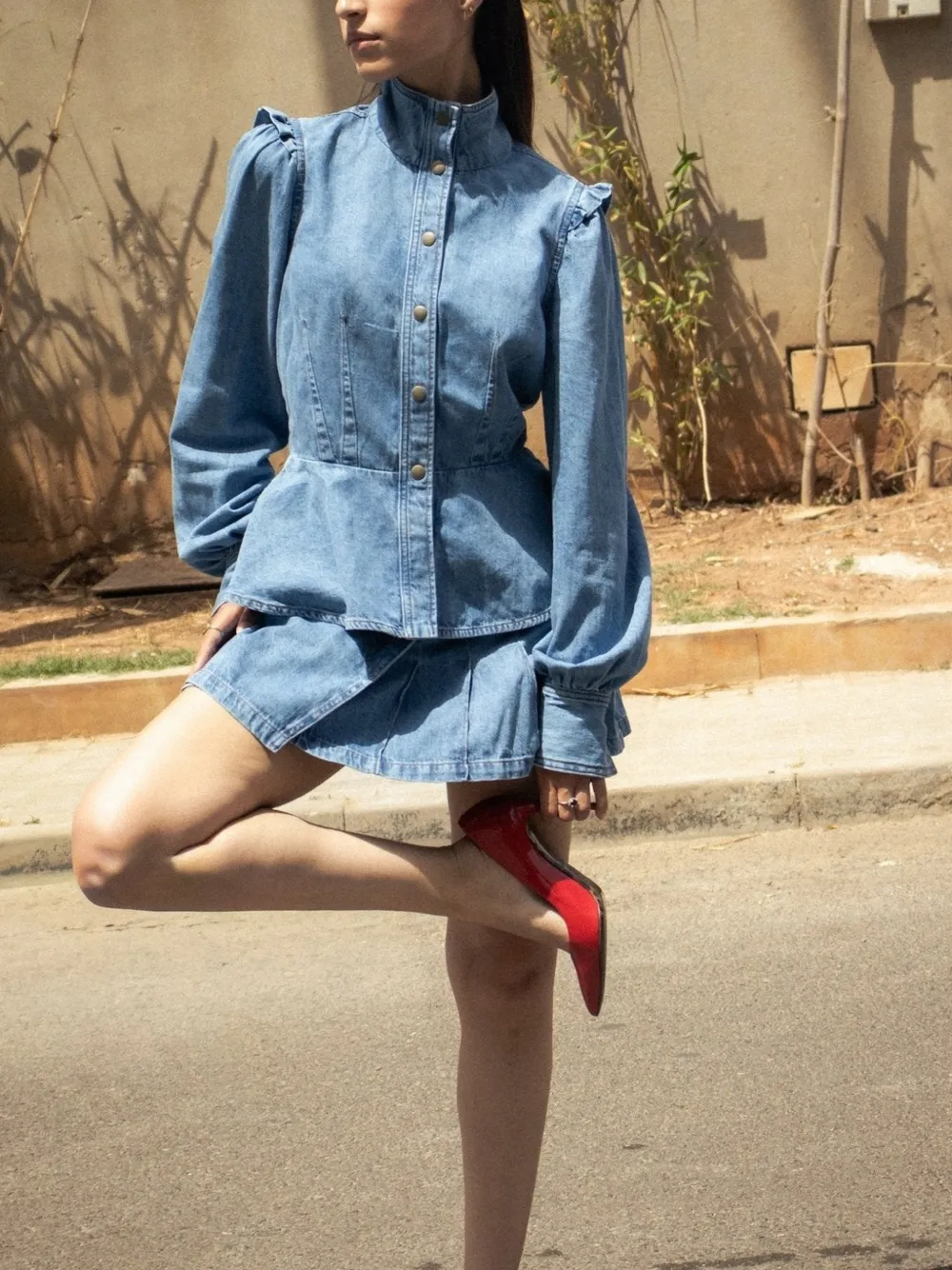 Soeur et Frères The Pearl mini skirt Blauw
