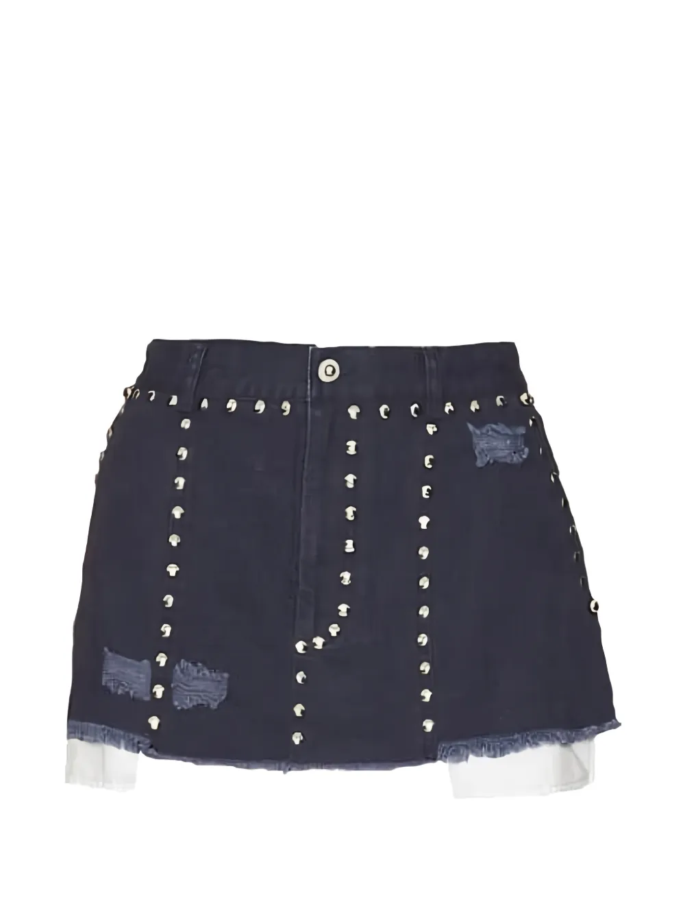 Private Policy Minigonna Rodeo Studs - Blu