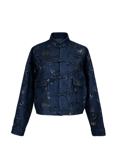 Qipology cropped Tang jakke med pailletter