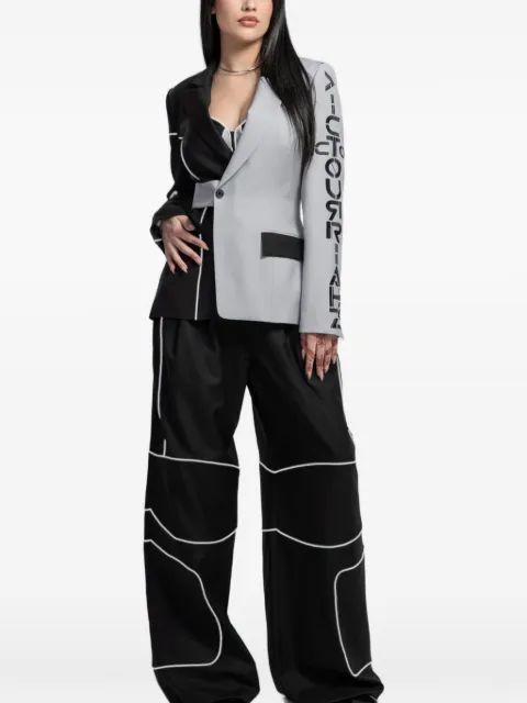 VICTOURRIAHZ veste de tailleur à liserés réfléchissants