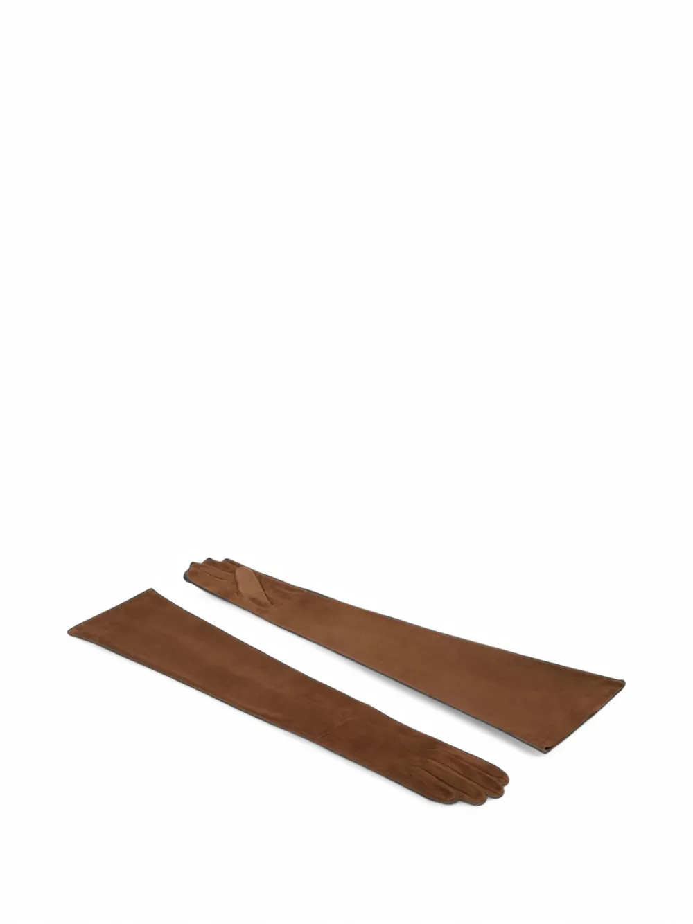 Max Mara flare-design long gloves Bruin