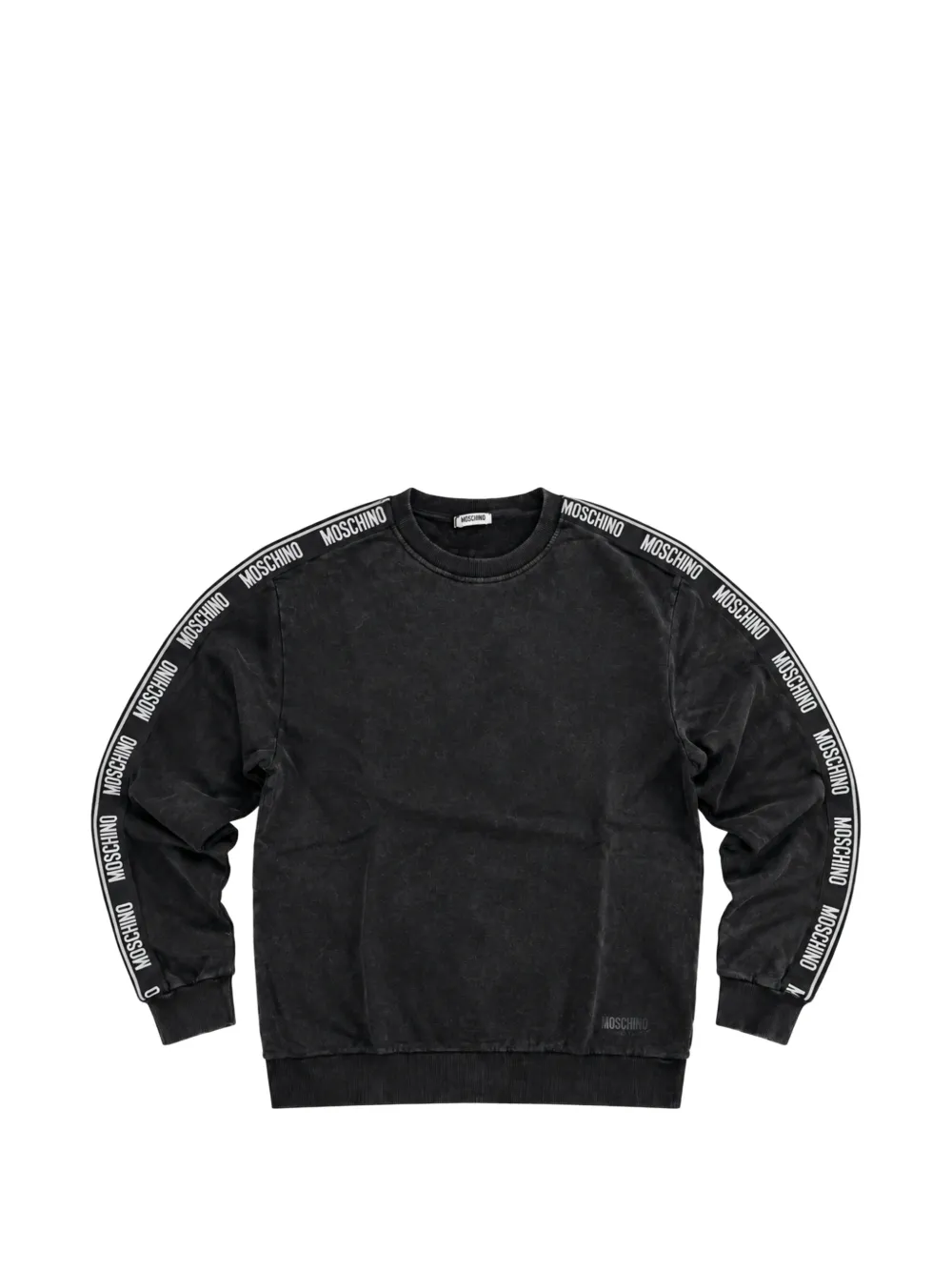 Moschino Sweater met logoband Zwart