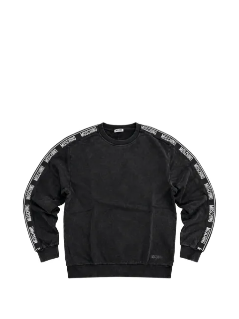 Moschino logo-tape cotton sweatshirt