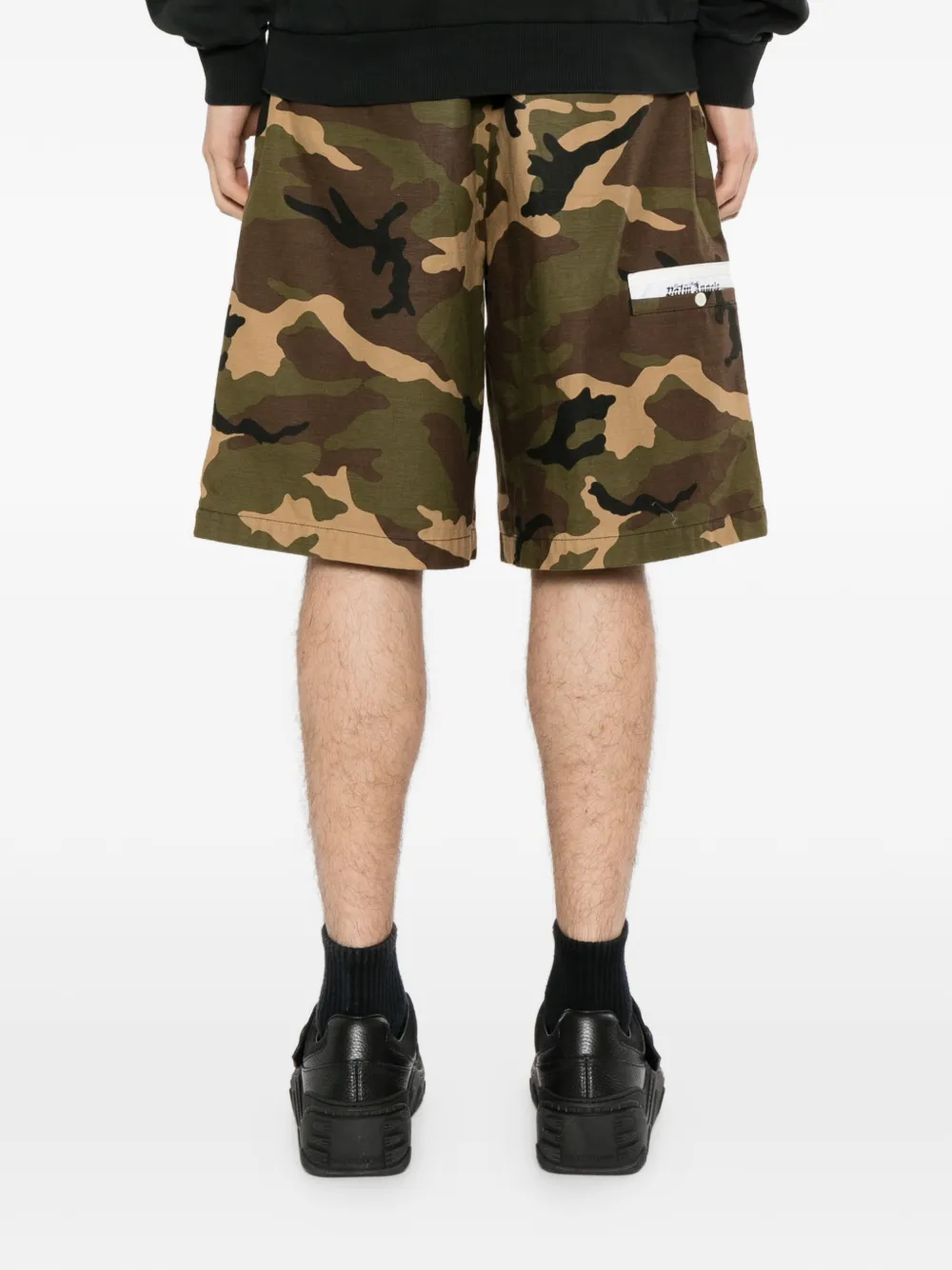 Moschino camouflage-print shorts Zwart