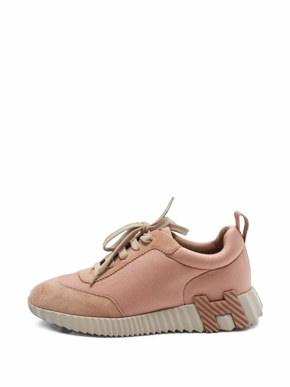 Hermès Pre-Owned Bouncing lace-up sneakers - Rosa