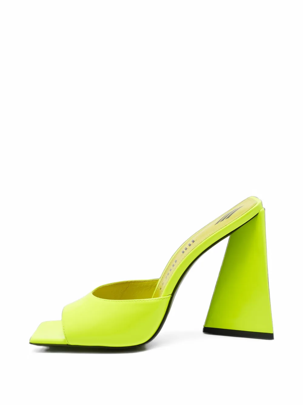 The Attico Devon flared-heel sandals - Gelb