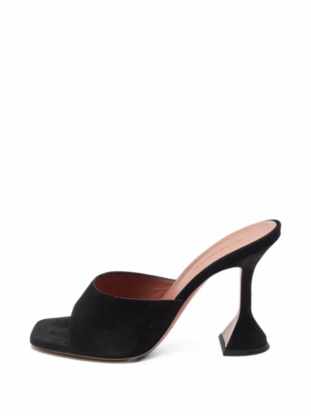 Amina Muaddi Lupita suede sandals - Schwarz