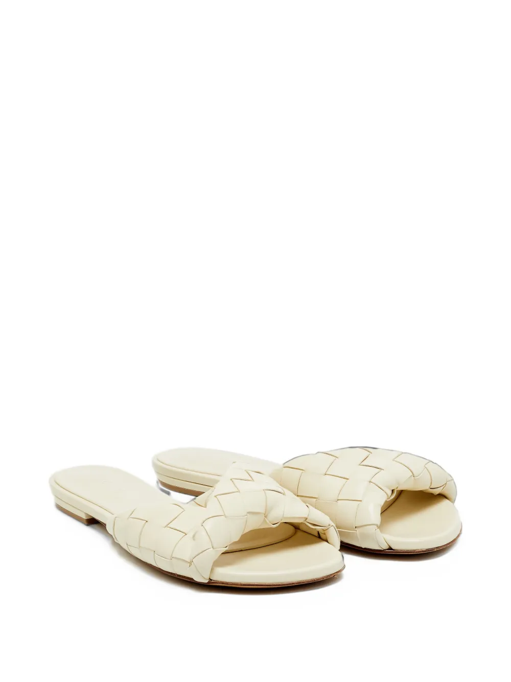 Bottega Veneta Pre-Owned Blink Intrecciato leather sandals - Nude