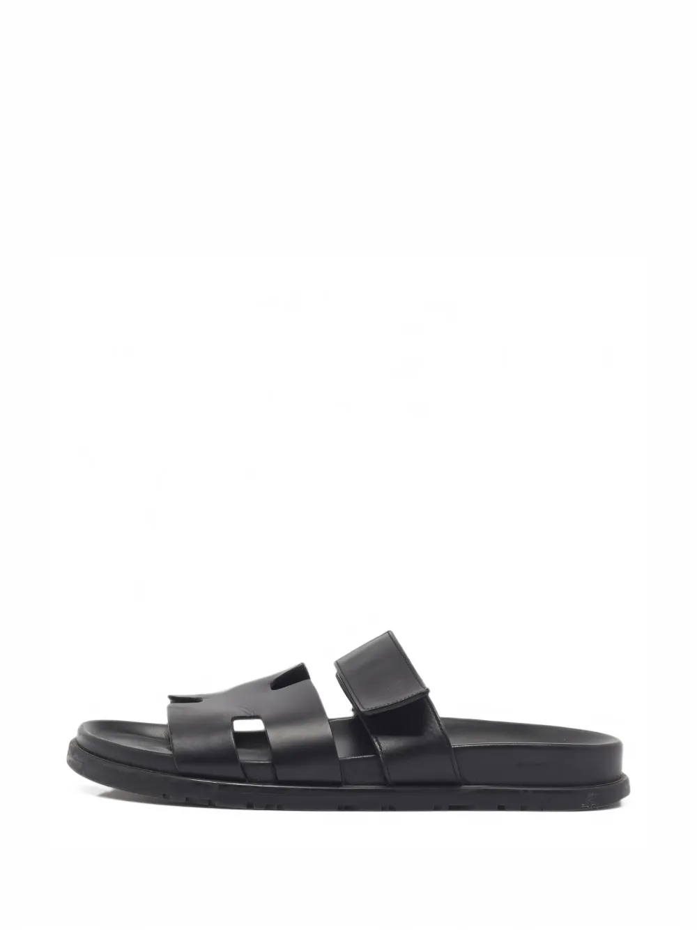 Hermès Pre-Owned Chypre leather sandals - Schwarz