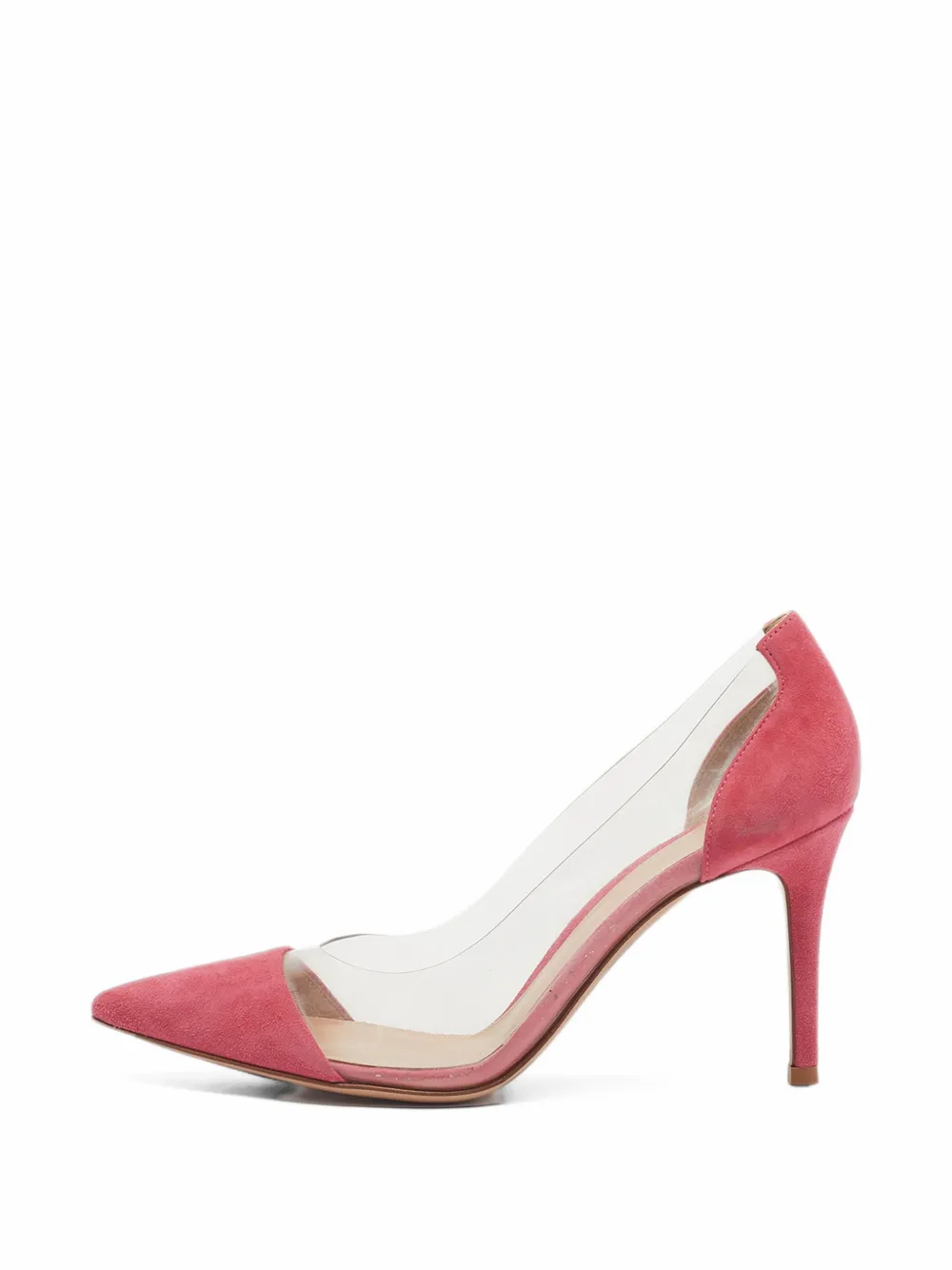 Gianvito Rossi Plexi pointed-toe pumps - Rosa