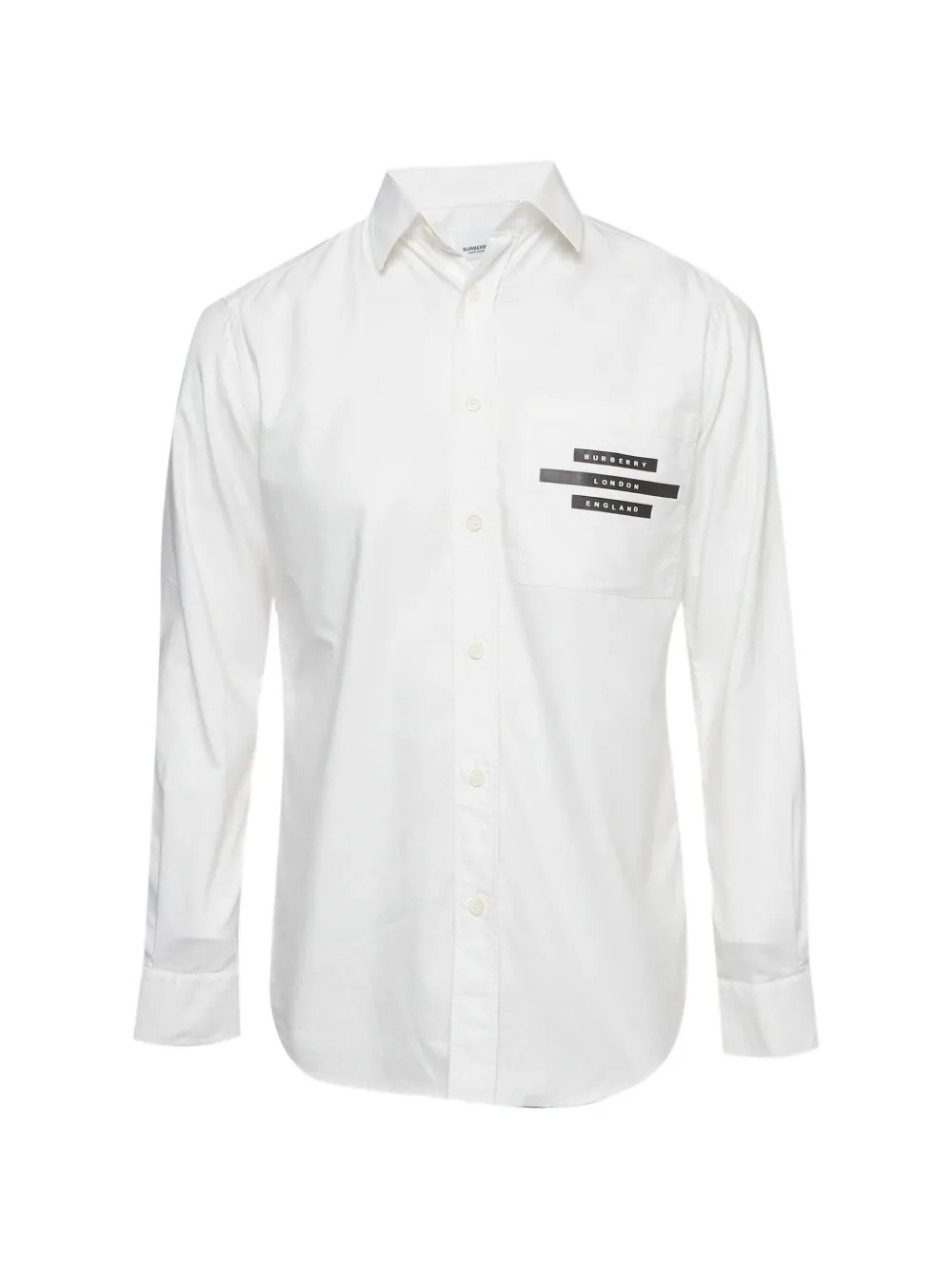 Burberry Pre-Owned logo tape Oxford shirt - Weiß