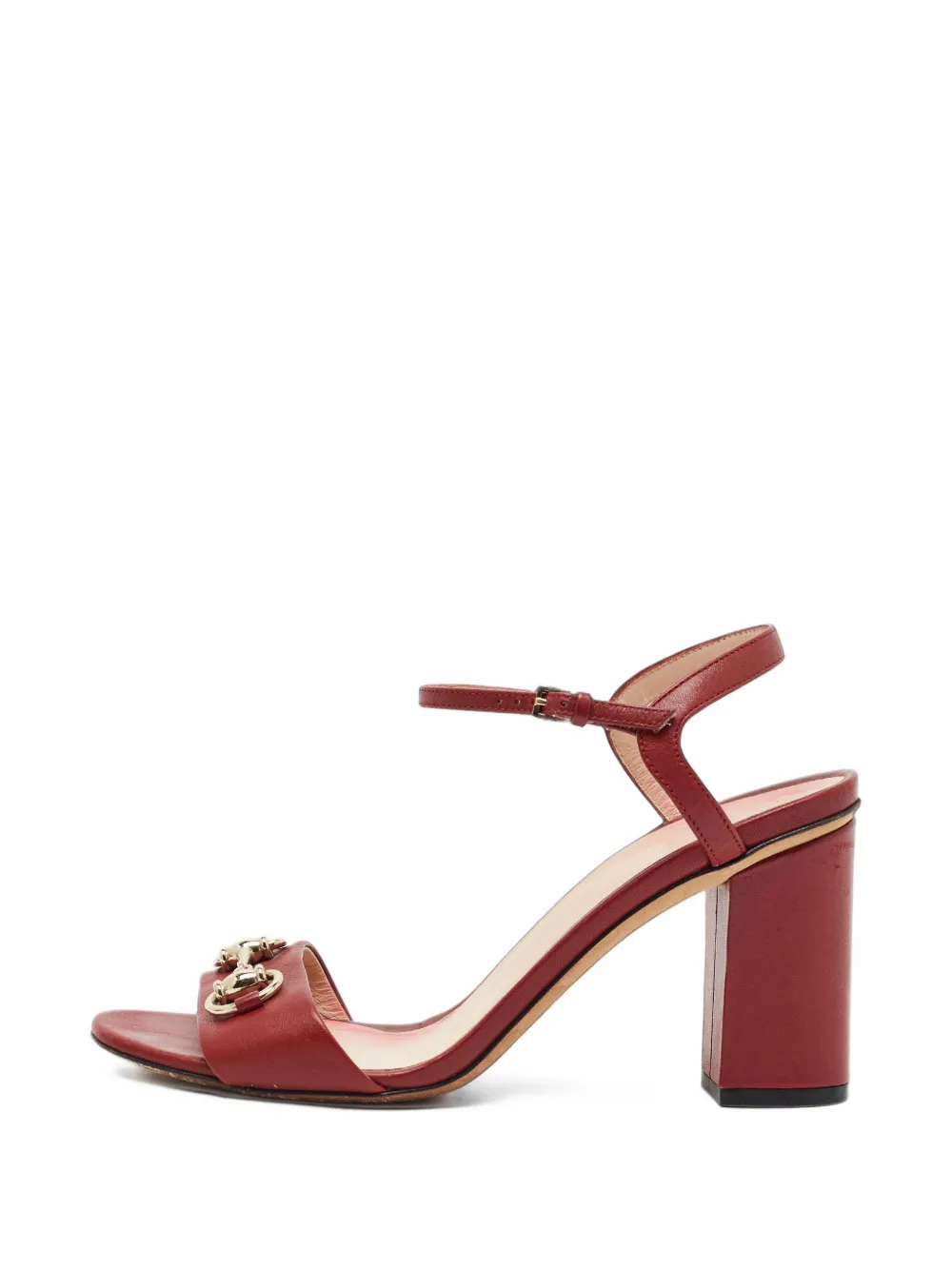 Gucci Pre-Owned Horsebit ankle strap sandals - Rot