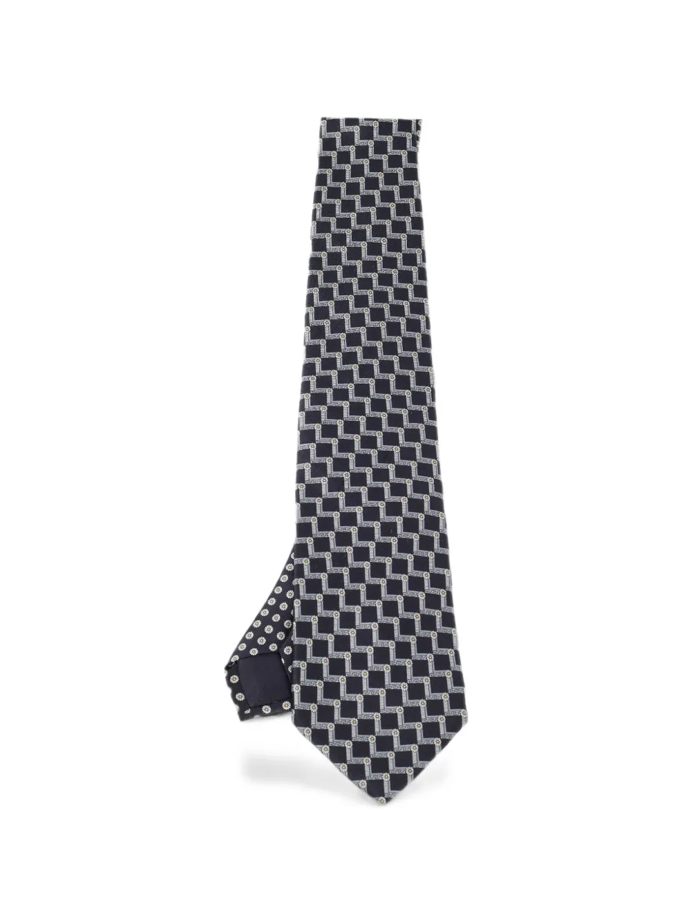 Versace Pre-Owned floral-print tie - Nero