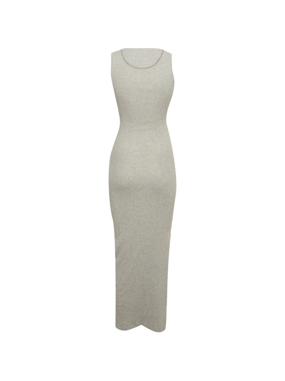 Loewe Pre-Owned Anagram rib-knit maxi dress - Grau