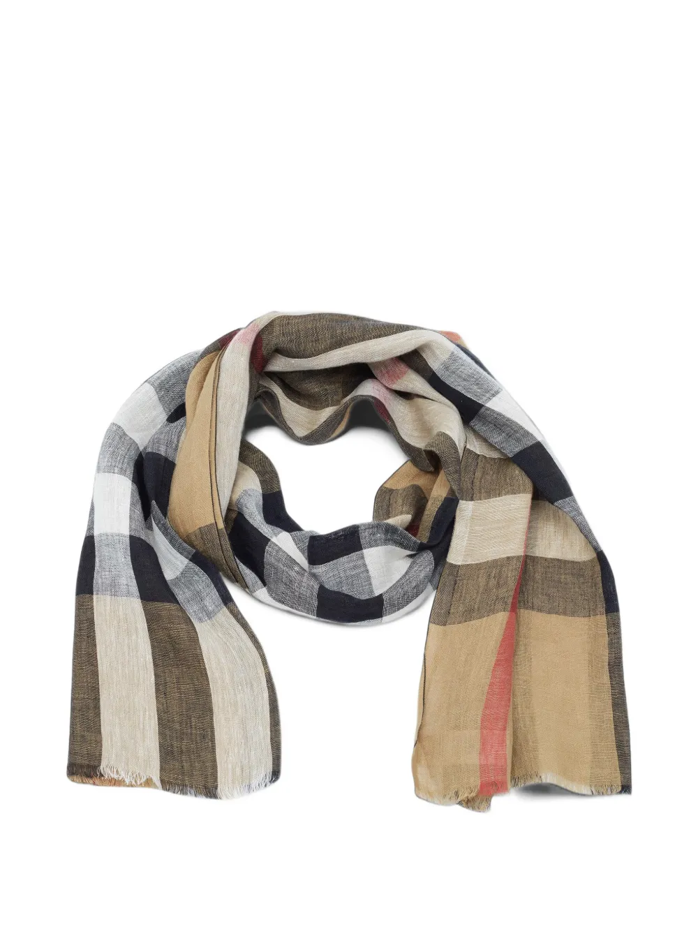 Burberry Pre-Owned Giant Exploded Check scarf - Nude