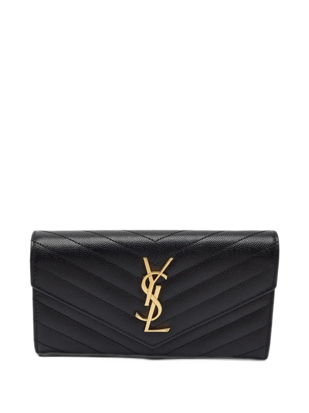 Saint Laurent Pre-Owned logo-plaque wallet - Nero