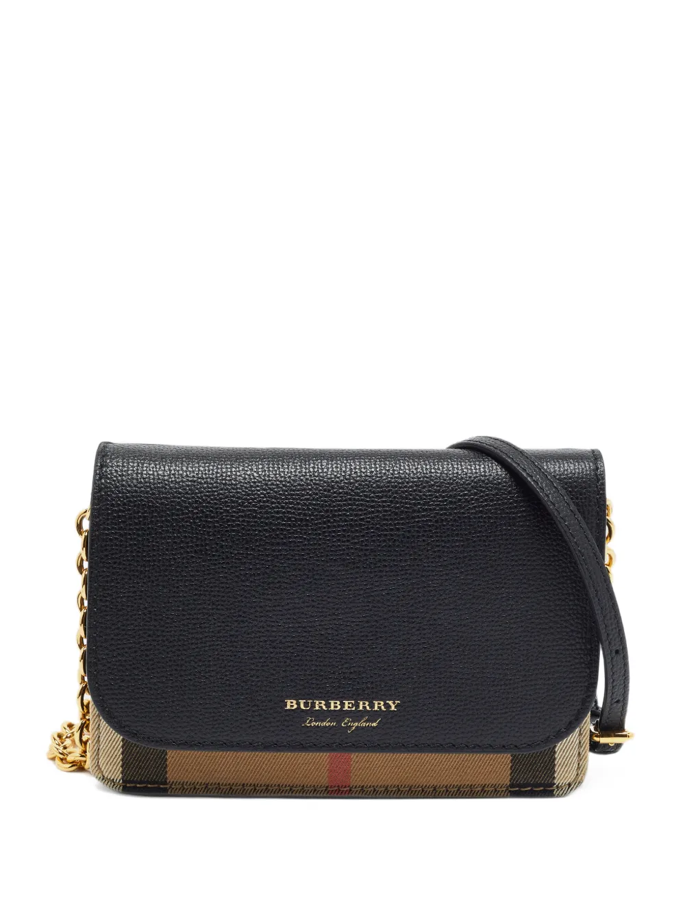 Burberry Pre-Owned Hampshire House check crossbody bag - Black