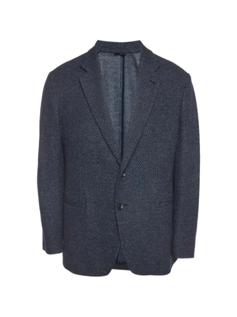 Giorgio Armani Pre-Owned textured single-breasted blazer