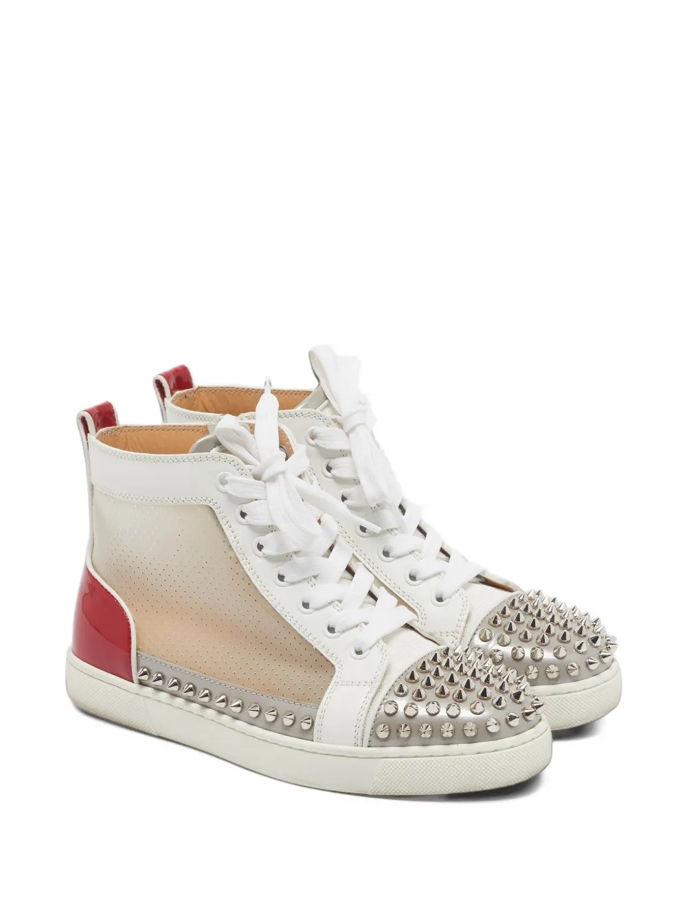 Christian Louboutin Pre-Owned Sosoxy spiked high-top sneakers - Weiß