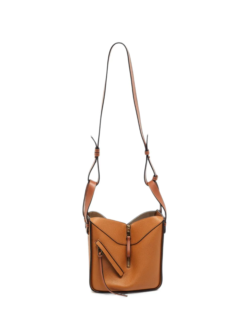 Loewe Pre-Owned 2023 Small Hammock pebbled shoulder bag - Braun
