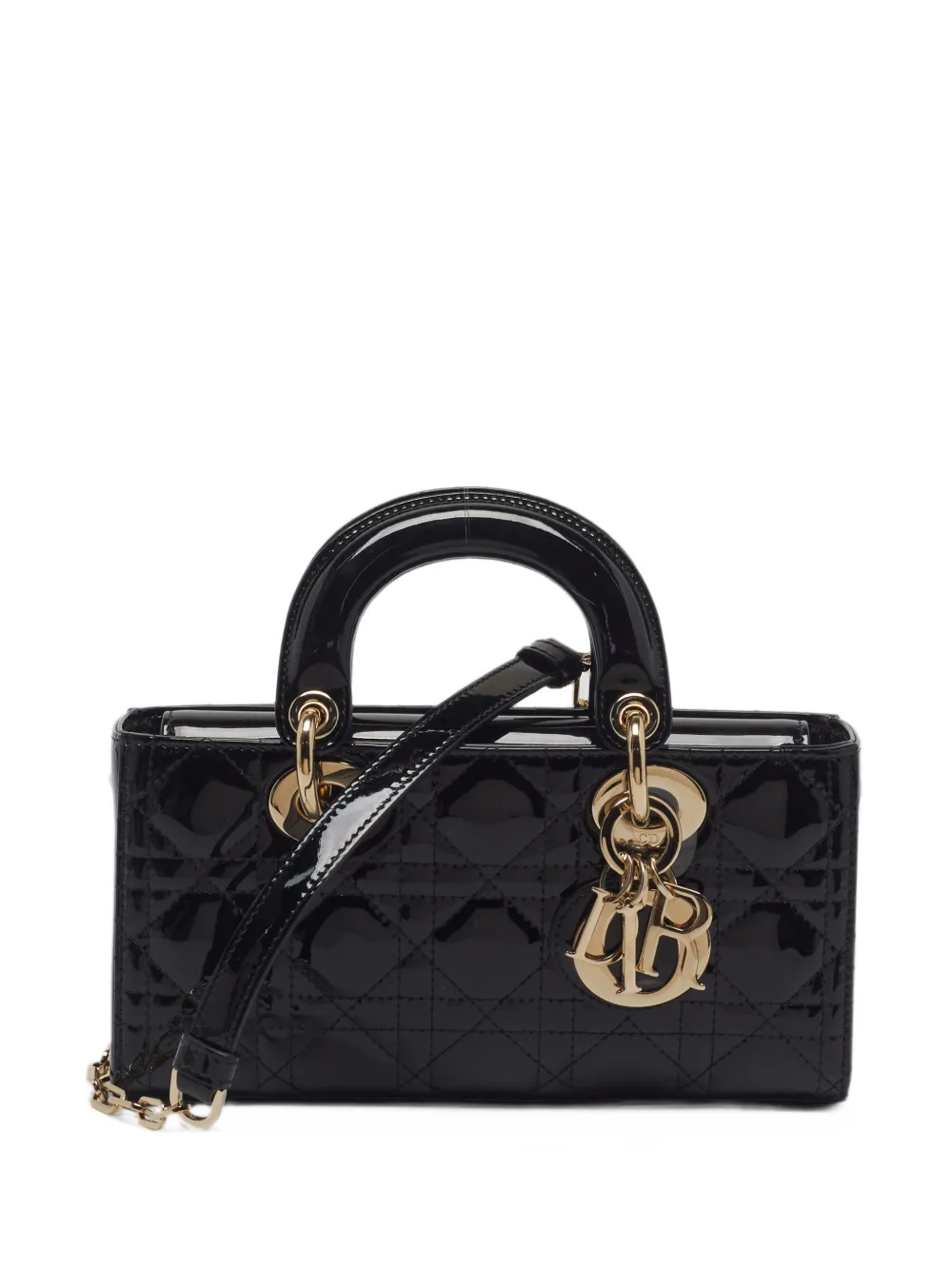 Christian Dior Pre-Owned 2023 Lady Dior D-Joy leather tote bag - Nero