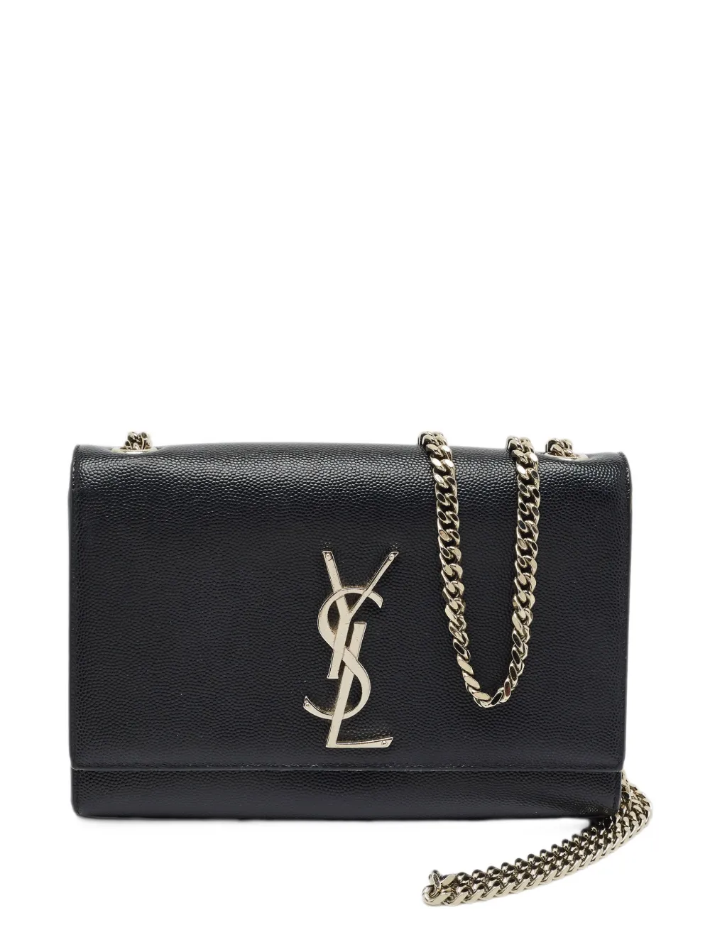 Saint Laurent Pre-Owned 2019 small Kate grained-leather mini bag - Nero