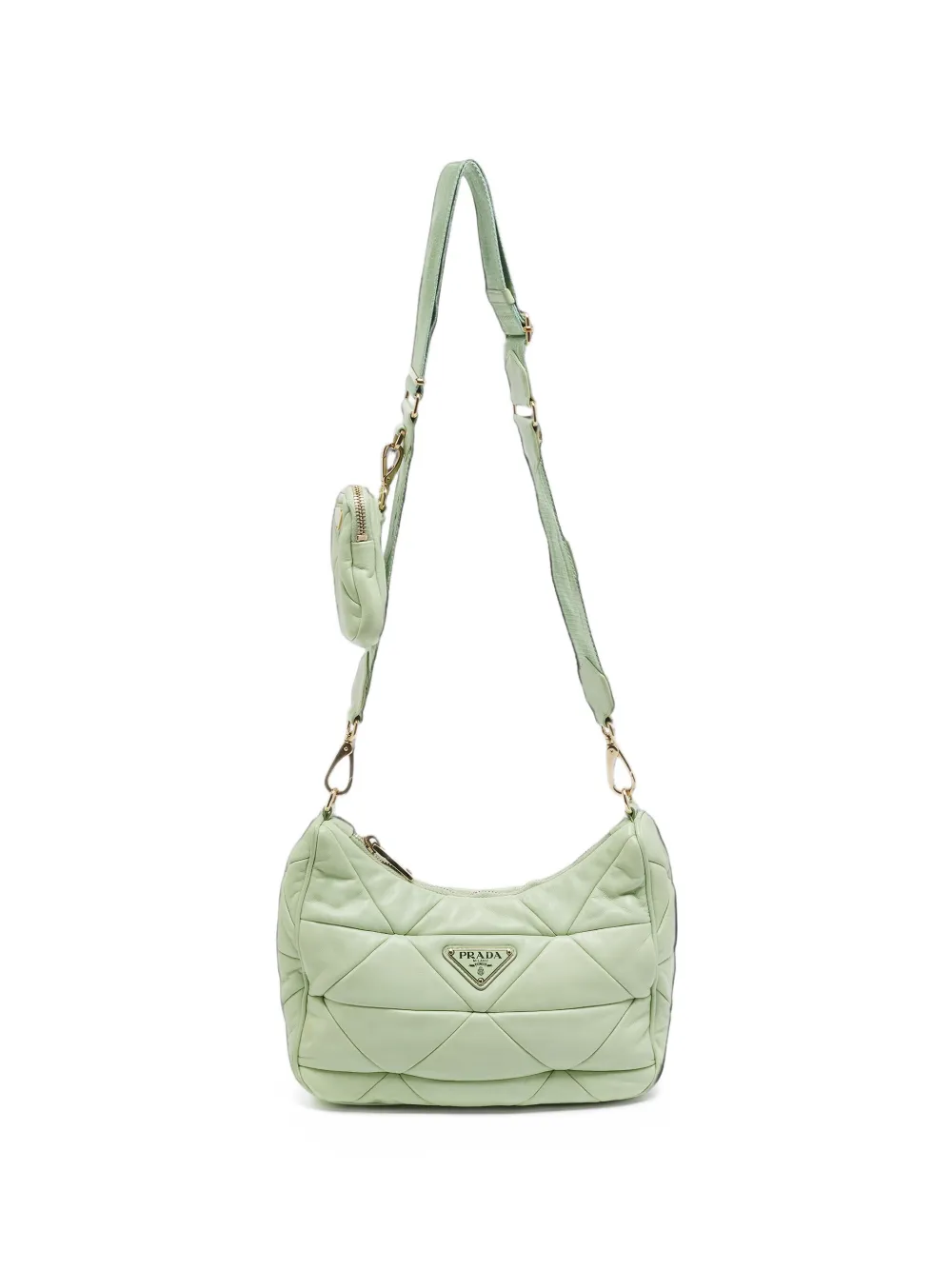 Prada Pre-Owned 2005 small Re-Edition quilted shoulder bag - Verde