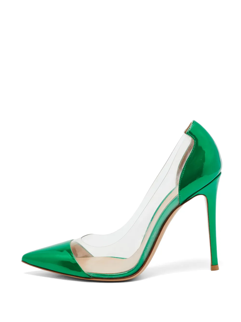 Gianvito Rossi Plexi patent leather pumps - Grün