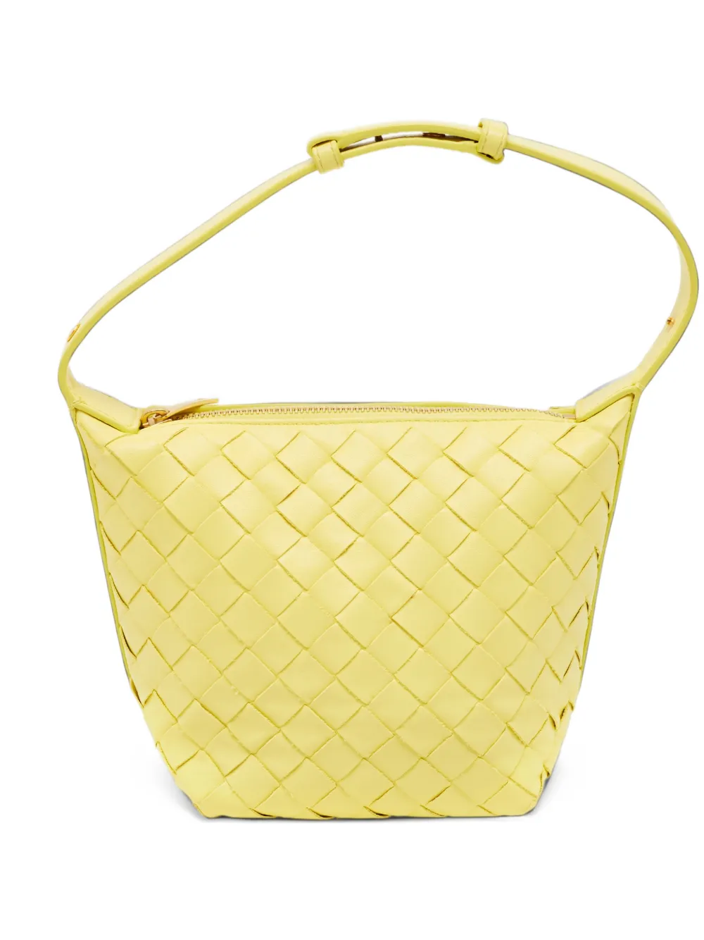 Bottega Veneta Pre-Owned Intrecciato Candy Wallace shoulder bag - Yellow