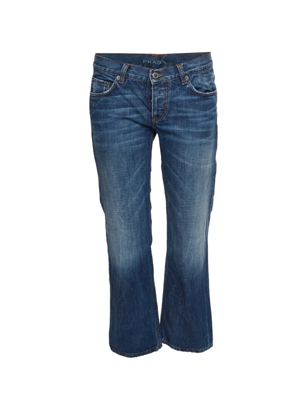 Prada Pre-Owned low-rise straight-leg jeans - Blu