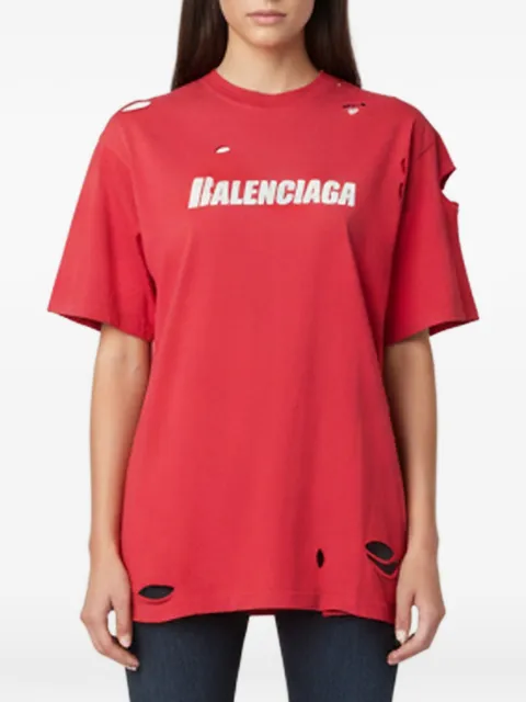 Balenciaga Pre-Owned Unifit ダメージ Tシャツ