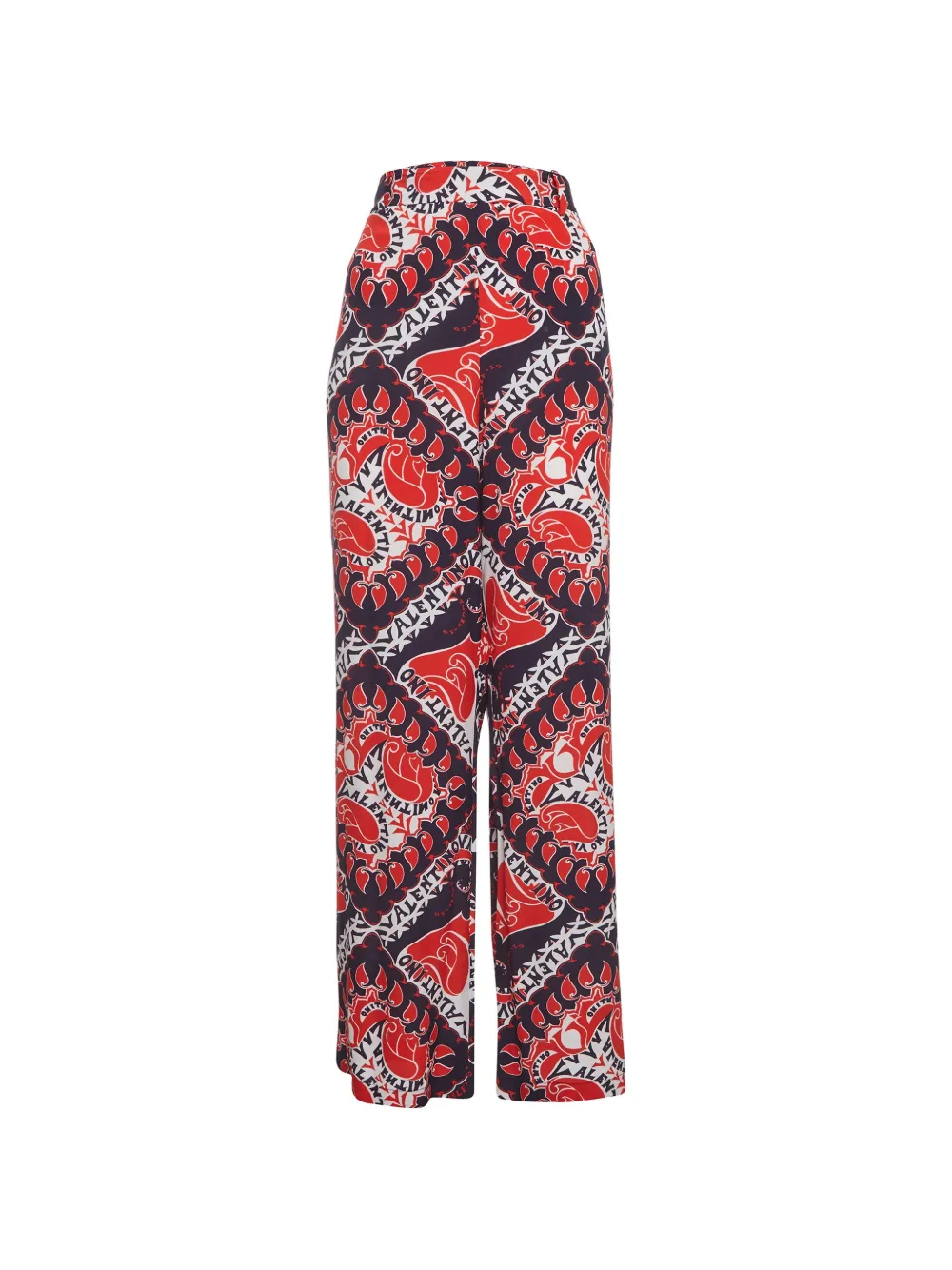 Valentino Garavani Pre-Owned Manifesto Bandana wide-leg trousers - Rosso
