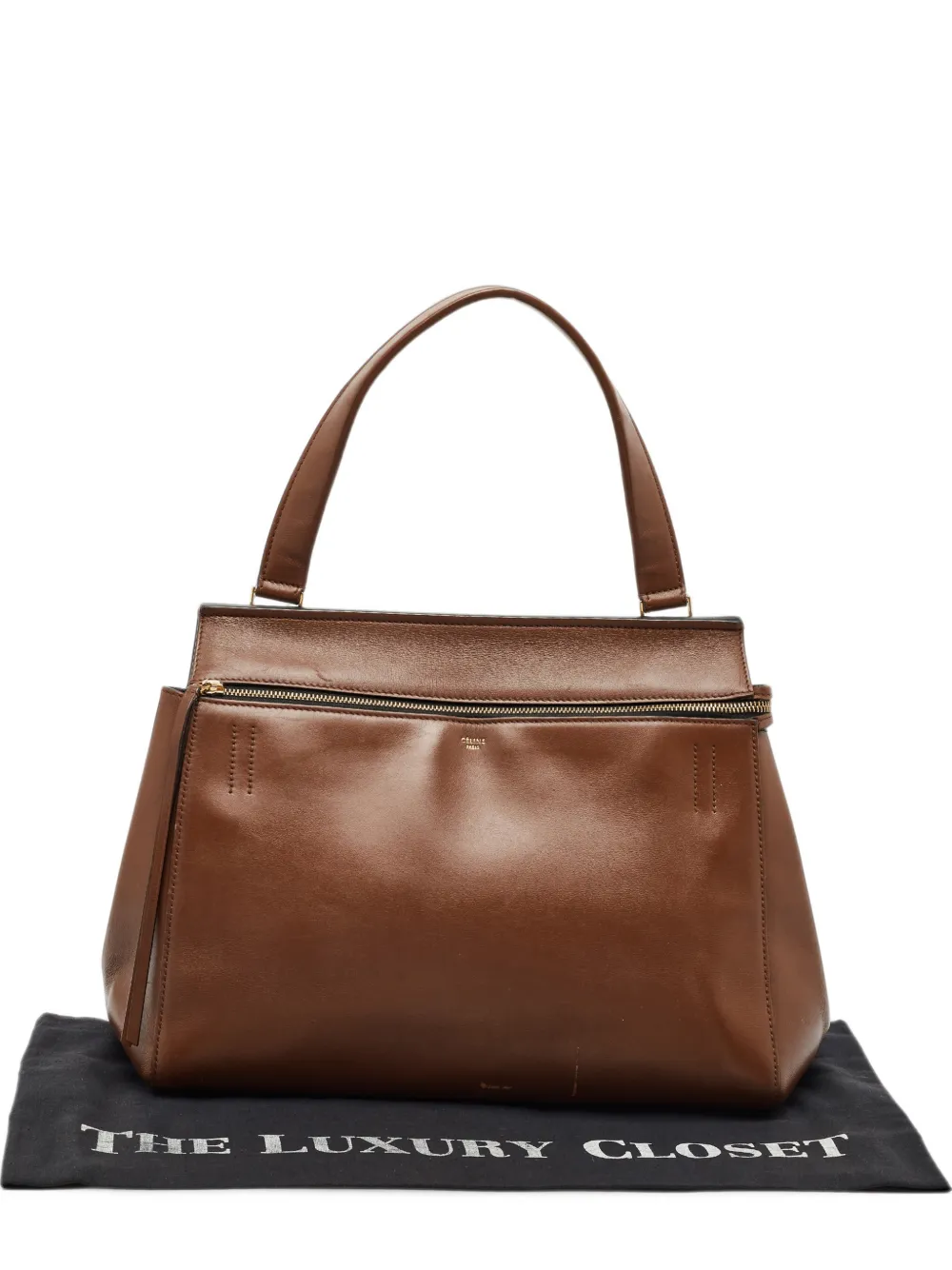 Celine Pre-Owned medium Edge top-handle tote bag - Marrone