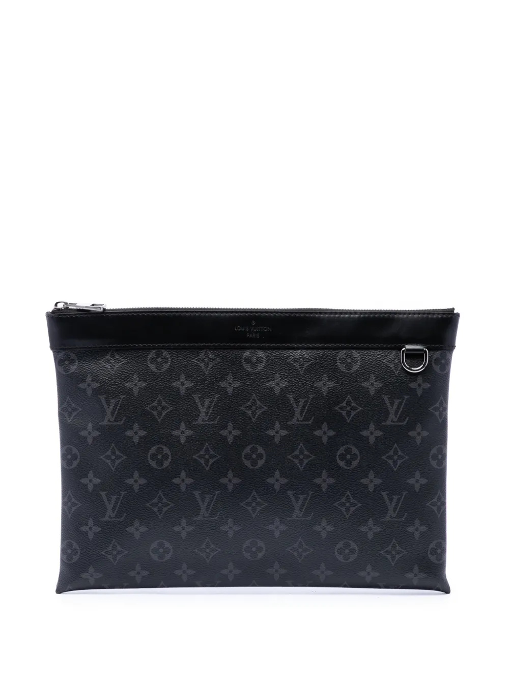 Louis Vuitton Pre-Owned 2018 Monogram Eclipse Discovery Pochette GM clutch bag - Nero
