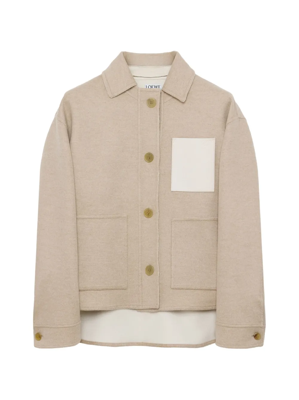 LOEWE workwear jacket in wool and cashmere - Neutrals