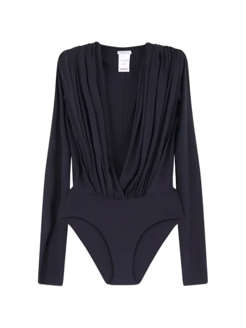 Amazuìn Rasha draped V-neck bodysuit