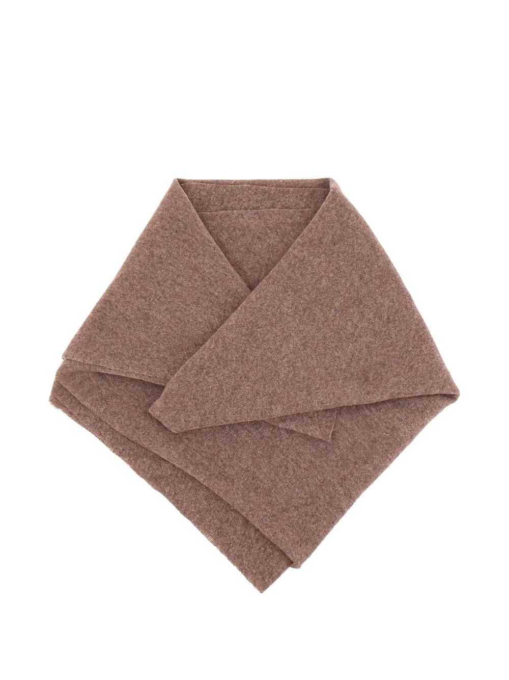 Faliero Sarti Adeli triangular cashmere shawl Bruin