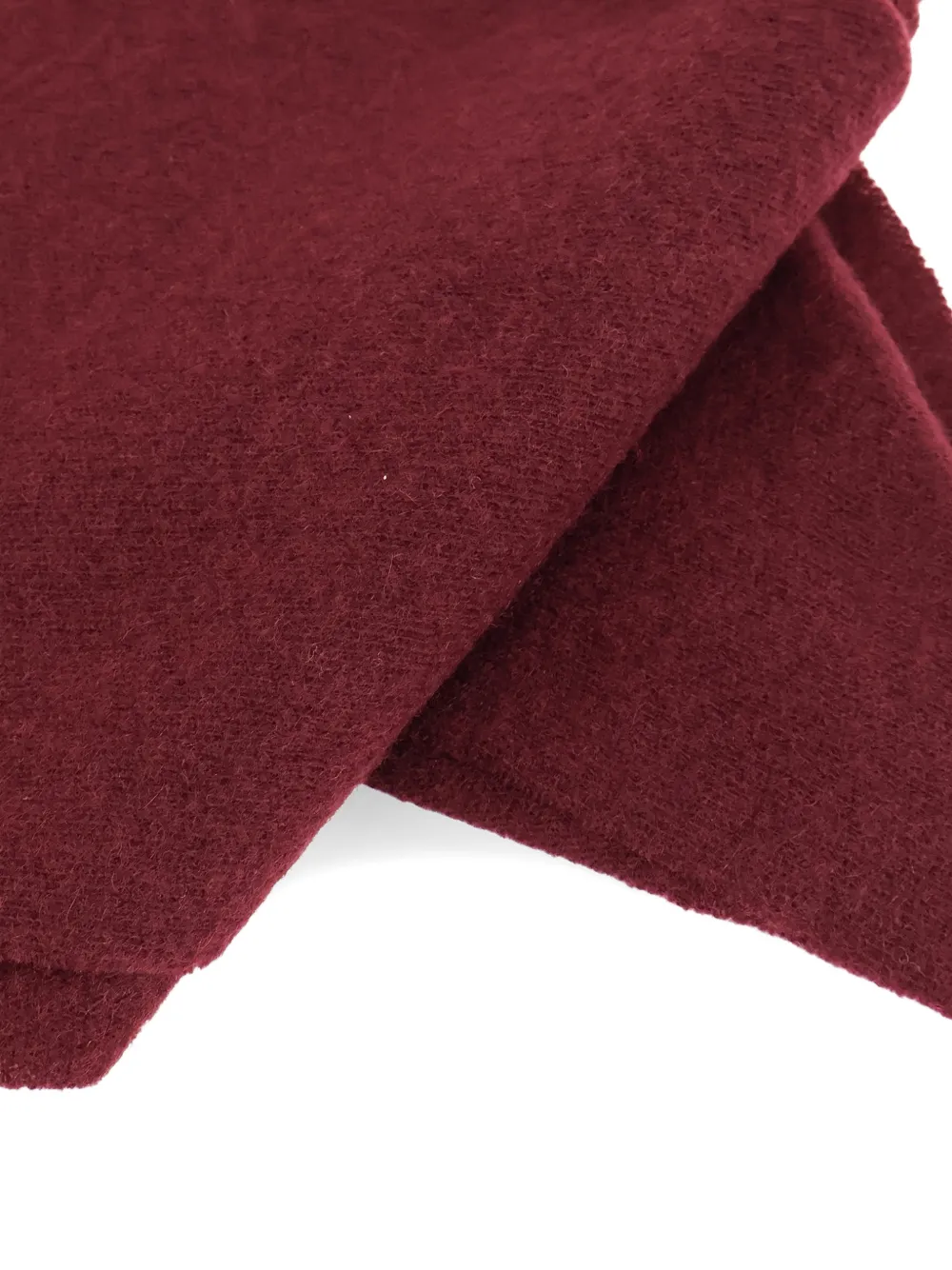 Faliero Sarti Adeli triangular cashmere shawl Rood
